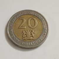 Кения 20 шиллингов 1998г.