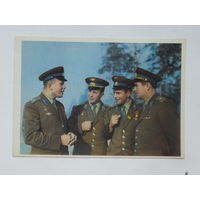 Космонавты Гагарин Попович Титов Николаев   1963  10х15 см