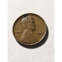США 1 цент 1957