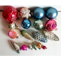 Елочные игрушки СССР, одним лотом