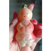 Ёлочные игрушки, стекло, девочка с косой, снегурочка
