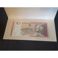 10 злотых Польша. 90-летие восстановления независимости. Вторая памятная банкнота Народного Банка Польши. 2008 год UNC
