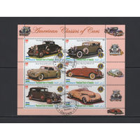 Авто Сомали 2010 Ретро автомобили США Фил.гашение