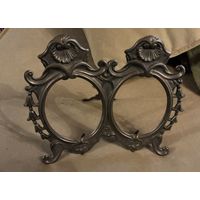 Рамка для фото Бронза двойная Франция Рококо антик