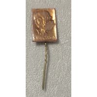 Значок. Симонас Даукантас, тяжелый, лак, игла