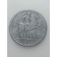 Испания 10 сентимос 1940 года .