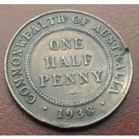Австралия. 1\2 пенни 1938