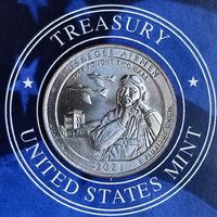 США 25 центов 2021г. (D). Пилоты из Таскиги.