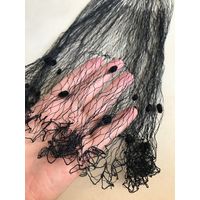 Вуаль 1950-е гг. СССР. Сетка с ПУШИСТОЙ СИНЕЛЬЮ