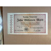 Германия, 10 миллионов марок, 10000000,  1923 год,