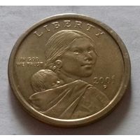 1 доллар США 2001 г., парящий орел, двор P
