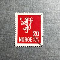Марка Норвегия 1927-1929 г.г. Герб