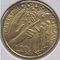 Ватикан 20 лир 1988 г. В холдере