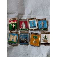 Гербы городов- Латвия,Финляндия,Россия.