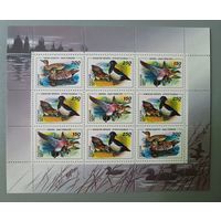 Утки. Фауна. Россия, 1994, лист