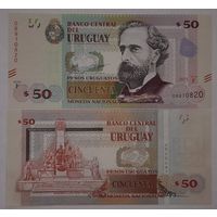 Уругвай 50 песо 2015 года UNC