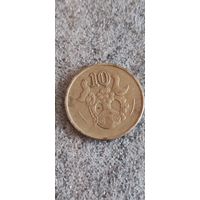Кипр 10 цент 1991