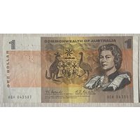 Банкнота 1 доллар. 1974-1983 год, Австралия.