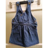 Джинсовый сарафан на 3-4 года, новый