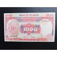 Уганда 1000 шиллингов 1986г unc, пресс.