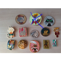 Значки - коты и кошки - Леопольд, Матроскин и др - 12 шт.