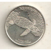 Коста-Рика 50 колон 2023 Фауна экосистемы - Коралловый риф. Морская черепаха Хоксбилл