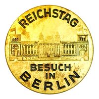 Германия. Рехйхстаг. Берлин. Знак посетителя
