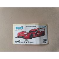 Наклейка Turbo Le Mans Турбо Ле-Ман  номер 38