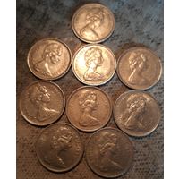 5 новых  пенсов 1968. 1969. 1970. 1975. 1978. 1979 Великобритания на выбор