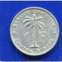 Бельгийское Конго , Руанда - Урунди , 1 франк 1959