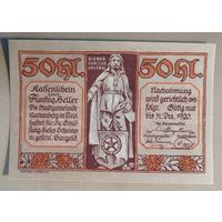 Германия, нотгельды, 50 пфеннигов 1920 год, Раттенберг в Тироле ( Rattenberg in Tirol)