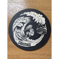 Подставка под пиво пивоварни "Sabotage Brewery" /Россия/