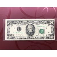 20 долларов США 1990, (B) New York