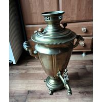 Самовар, Тульский патронный завод. Довоенный. Латунь. Для интерьера.