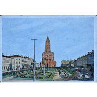 Открытка Москва Сухарева башня 1930 т. 50000