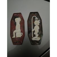 1979 г. Накладки на дверь ванна, туалет