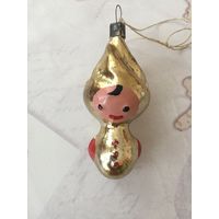 Елочная игрушка. Маленький Клоун? Стекло.
