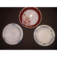 Блюдо Добруш,2 тарелки С ПРАЗДНИКОМ! Хайта и СНЕГИРИ ЗИК.С рубля.