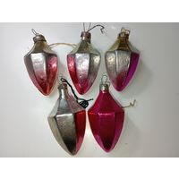 Ёлочные игрушки -  Кристаллы , СССР .