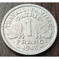 Франция 1 франк, 1943    ( 1-15-5 )