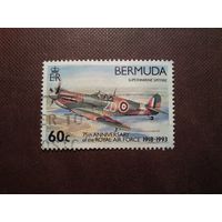 Бермудские острова 1993 г.Супермарин Спитфайр.Лучший истребитель битвы за Британию в 1940 г./41а/
