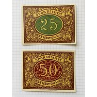 Нотгельд 25-50 пфеннигов Германия Шневериндинген-0101