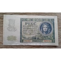 Werty71 Польша 5 злотых 1941 банкнота 1 2