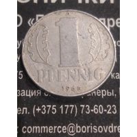 1 пфенинг А. 1965 г. ГДР.