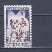 [902] Дагомея 1963. Спорт.Бокс. Гашеная марка.