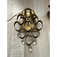 Старинный настенный светильник, бра , латунь