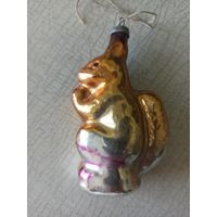 Ёлочная игрушка "БЕЛОЧКА" (СССР).