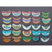 Этикетки бывших советских республик по рублю. Символ ностальгии по ушедшей эпохе: Жигулёвское пиво. Цена за одну этикетку, ю-925 (3804)