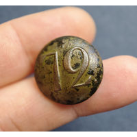 Пуговица РИА полк N72, 1830-1862, редкая