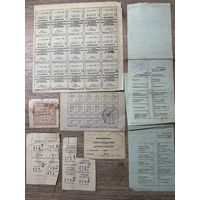 Талоны на получение.